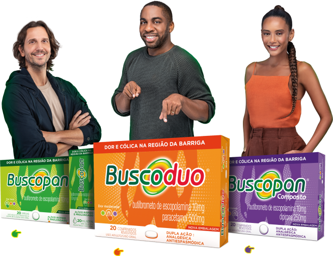 Seja qual for sua dor na barriga, vai de Buscopan.